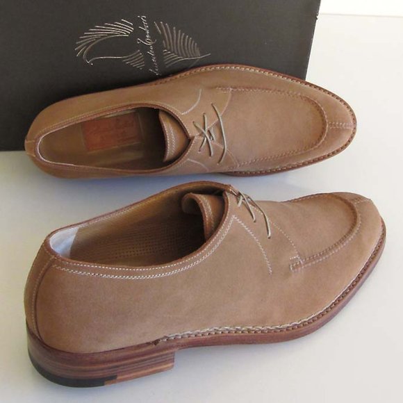 AMEDEO TESTONI Norwegian stitch suede shoes 11G / 12 US - Picture 4 of 10